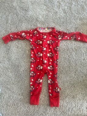 Magnetic Me Disney Mickey Mouse Print Baby 3-6 Month One-Piece Pajama